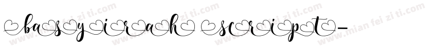 Basyirah Script字体转换